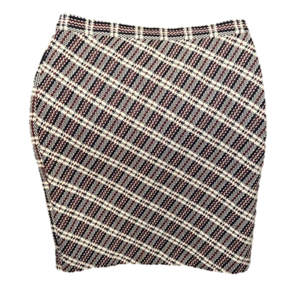 Ann Taylor Pencil Skirt Red Black White 4P